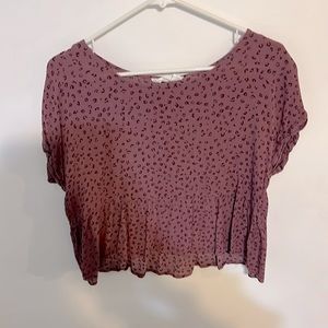 Hippie rose cheetah print top